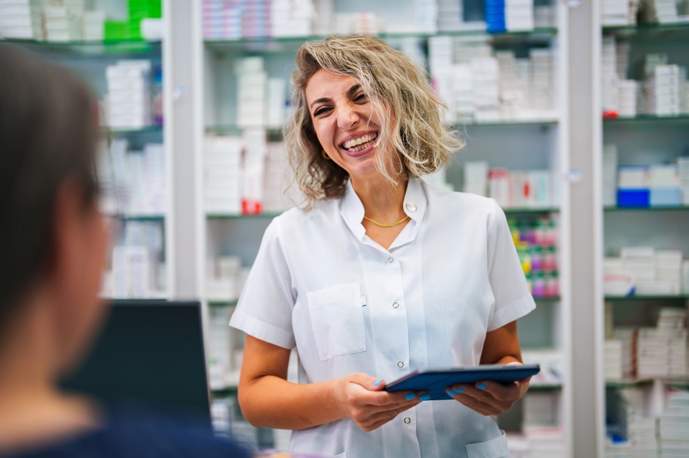 Apothekersassistent heeft plezier in haar werk