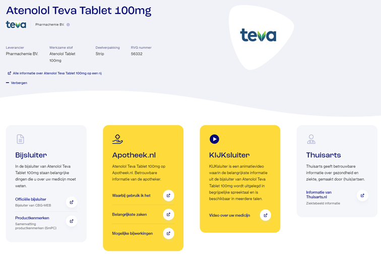 Apotheek Maasduinen - bijsluiterplus
