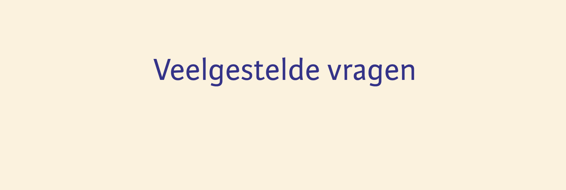 Veelgestelde vragen
