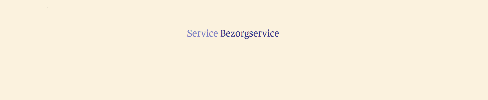 Bezorgservice