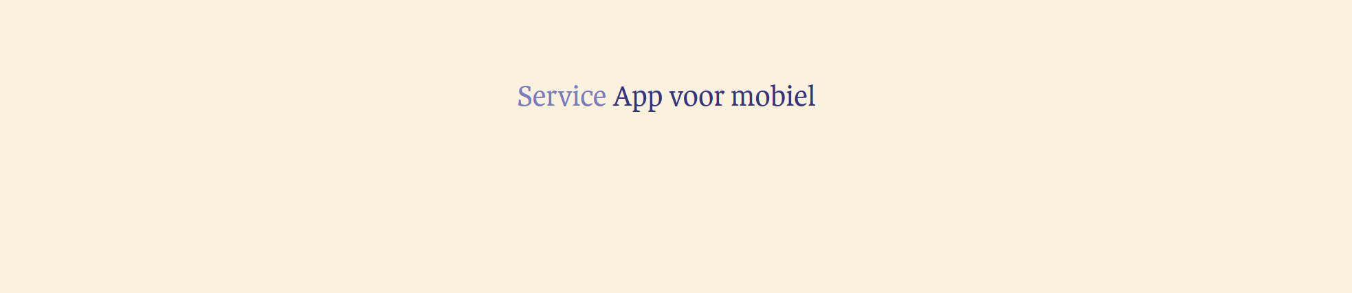 App voor mobiel